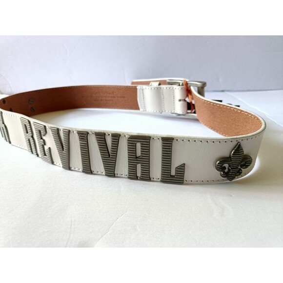 Rock Revival Belt Leather Men's Size 38 Metal Logo - Picture 3 of 6